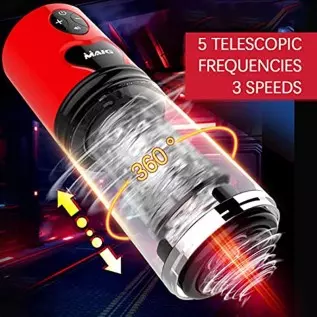 Automatic Male Masturbator Cup with Telescopic & Rotating Hands Free Electric Pocket Pussy Vagina Stroker Adult Men Sex Blowjob