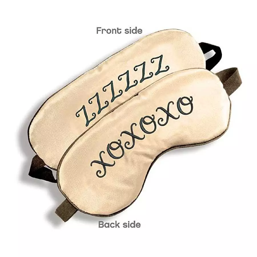 Sexy, Kinky Gift Set Bundle of Blackout 13 Inch Realistic Cock Dildo Brown and Icon Brands XOXO/ZZZ Satin Blindfold