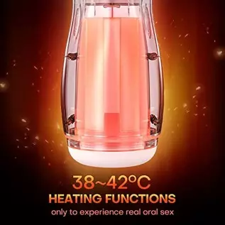 Deep Throat Automatic Male Masturbator Cup with 3 Sucking & 12 Vibration, Swallowing Blowjob Toy Silicone Male Stroker for Men,