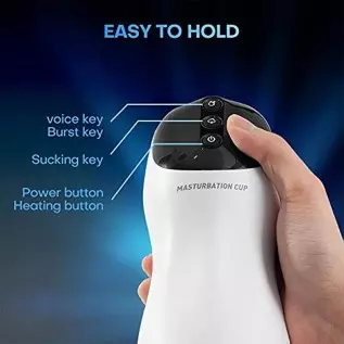 Deep Throat Automatic Male Masturbator Cup with 3 Sucking & 12 Vibration, Swallowing Blowjob Toy Silicone Male Stroker for Men,