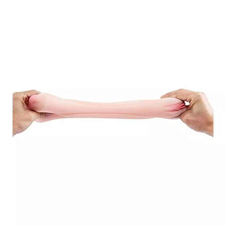 2 in 1 Male Masturbator Adult Sex Toy with Realistic Textured Pocket Pussy with 3D for Male Self Pleasuring Toys Portable Flesh