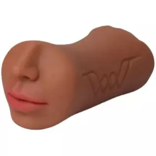 3 in 1 Pussy Pocket Pussy Masturbators for Male with Fox Face, Mouth Vagina and Anal, Masturbator Deep Throat Oral Adult