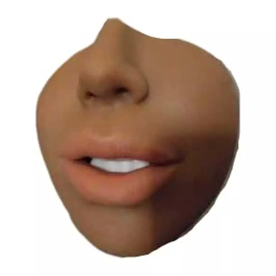 3 in 1 Pussy Pocket Pussy Masturbators for Male with Fox Face, Mouth Vagina and Anal, Masturbator Deep Throat Oral Adult