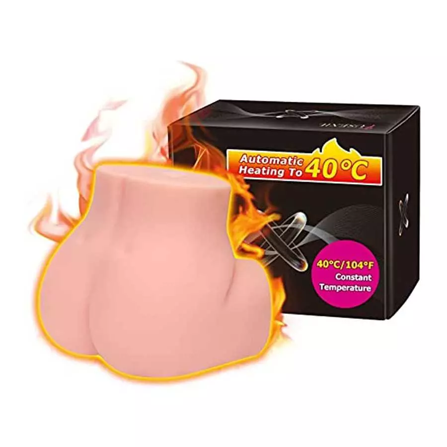 Male Masturbator Life-Sized Sex Doll Realistic Butt Pocket Pussy Ass Continuous Heating 7 Vibration Modes Toy for Men Sex Pleasu