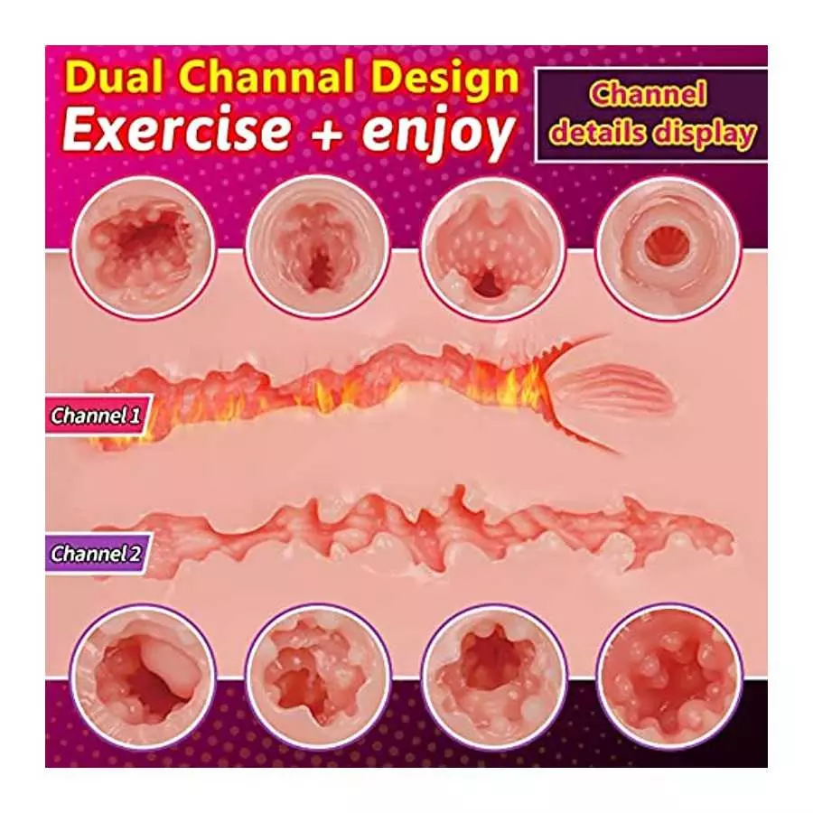 Male Masturbator Life-Sized Sex Doll Realistic Butt Pocket Pussy Ass Continuous Heating 7 Vibration Modes Toy for Men Sex Pleasu