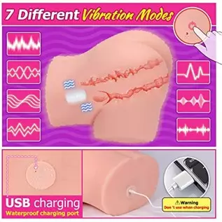 Male Masturbator Life-Sized Sex Doll Realistic Butt Pocket Pussy Ass Continuous Heating 7 Vibration Modes Toy for Men Sex Pleasu