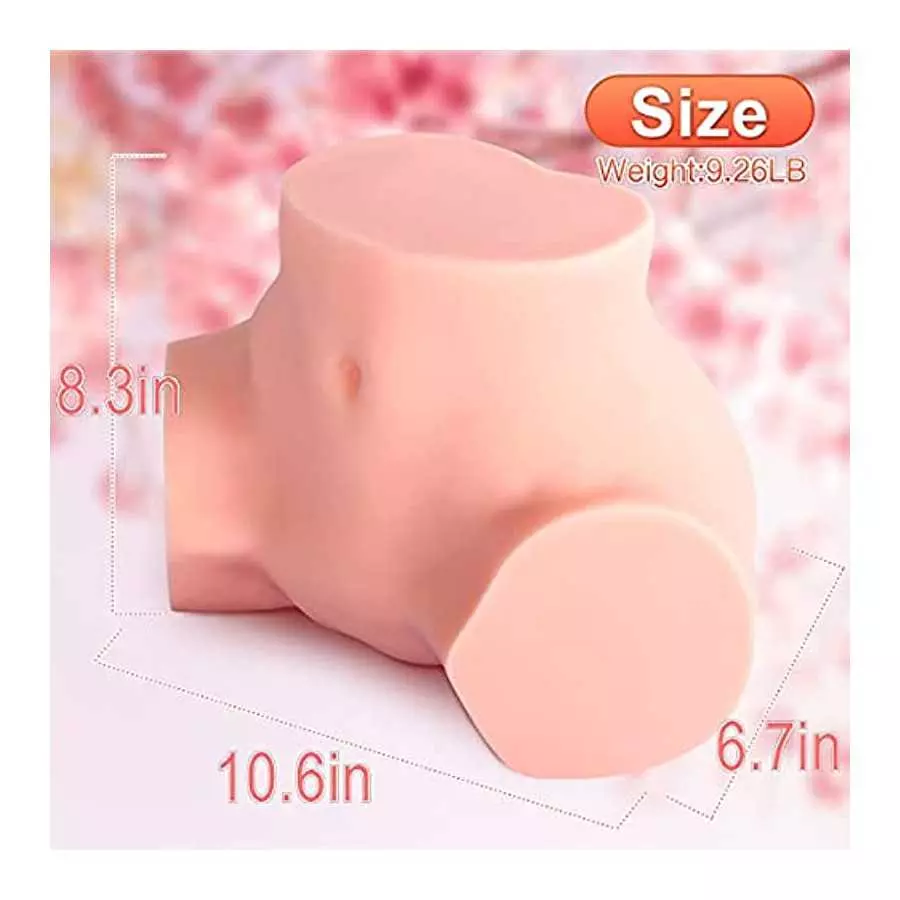 Male Masturbator Adult Sex Toy 3D Realistic Lifelike Size Pussy Ass with Tight Vagina Anal Channels for Men Masturbation 10.63 *