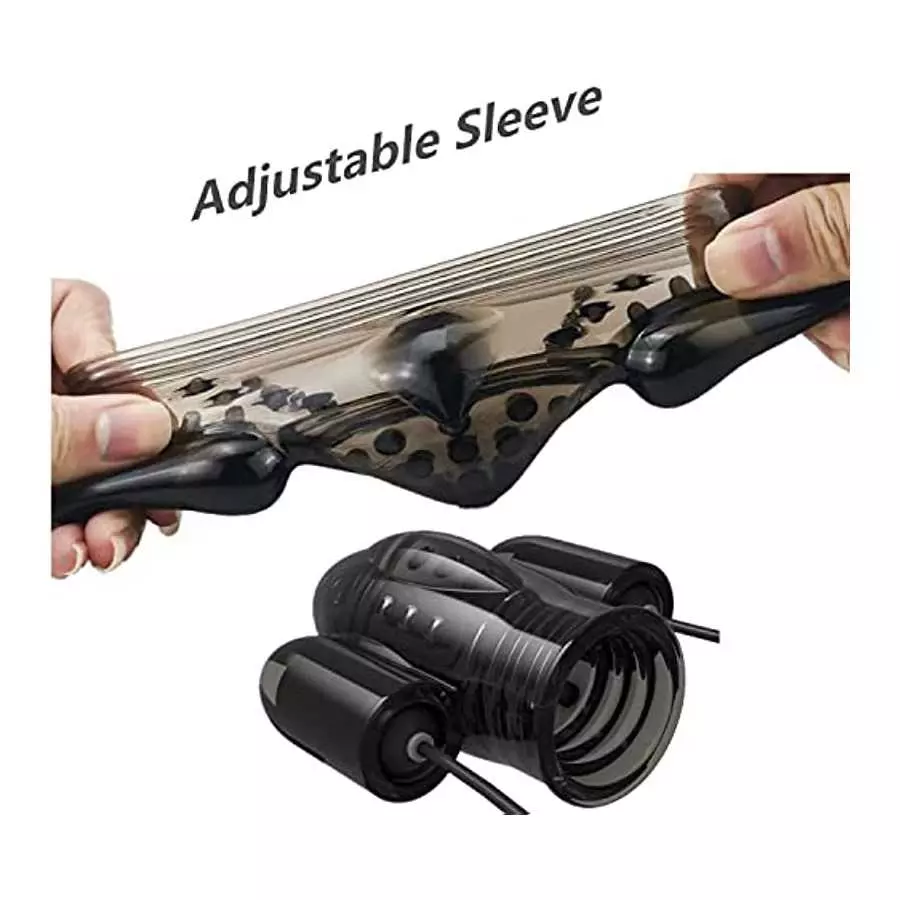 Remote Male Masturbator for Glans Trainning, 10 Speeds Bullet Stimulator Vibrating Penis Sleeve (Black)