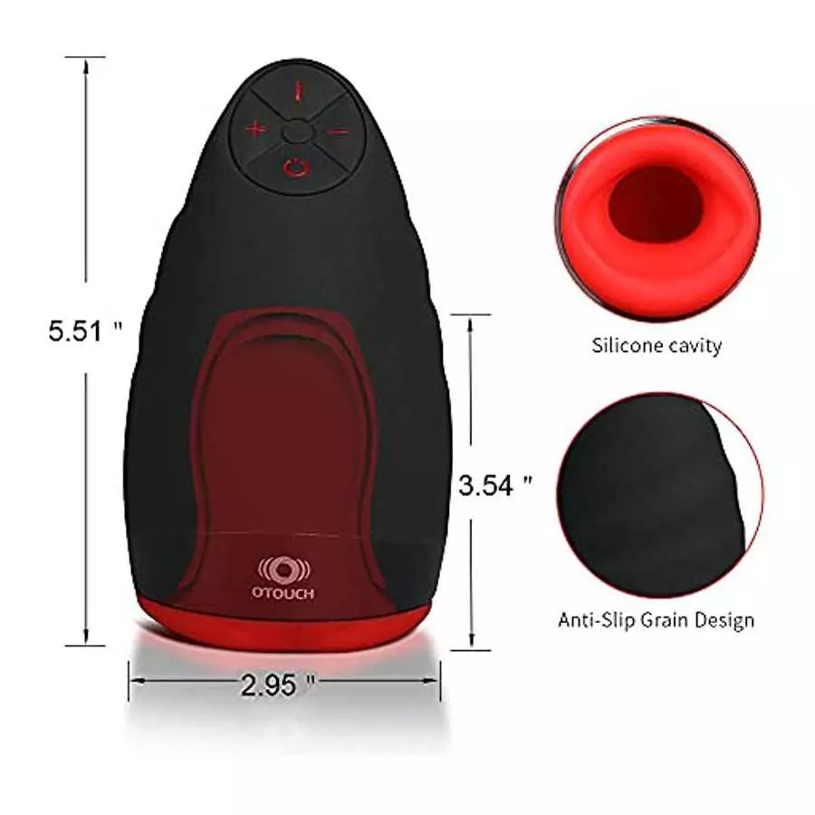Vibrating Male Masturbator Cup Sex Toys for Men Man Masturbation Toy Automatic Penis Vibrator with Heating Function and 6 Vibrat