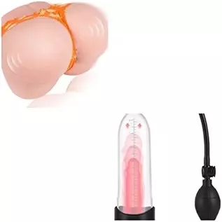 15.5LB Vibrating Sex Doll Male Masturbator with 7 Vibration Modes for Men Pleasure + Penis Vaccum Pump for Men Erection