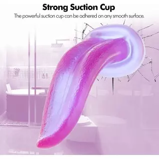 7 Inch Realistic Tongue Dildo with Suction Cup for Auxfun Sex Machine Devices, Thrusting Machines Attachment Smooth Soft Dildo A 7 Inch Realistic Tongue Dildo with Suction Cup for Auxfun Sex Machine Devices, Thrusting Machines Attachment Smooth Soft Dildo A