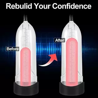 15.5LB Vibrating Sex Doll Male Masturbator with 7 Vibration Modes for Men Pleasure + Penis Vaccum Pump for Men Erection