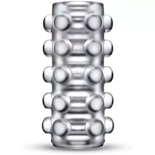 Blush Soft and Wet Reversible Orb Self Lubricating Dual Textured Male Masturbation Sleeve Easy to Clean 2 in 1 Stroker - Frosted