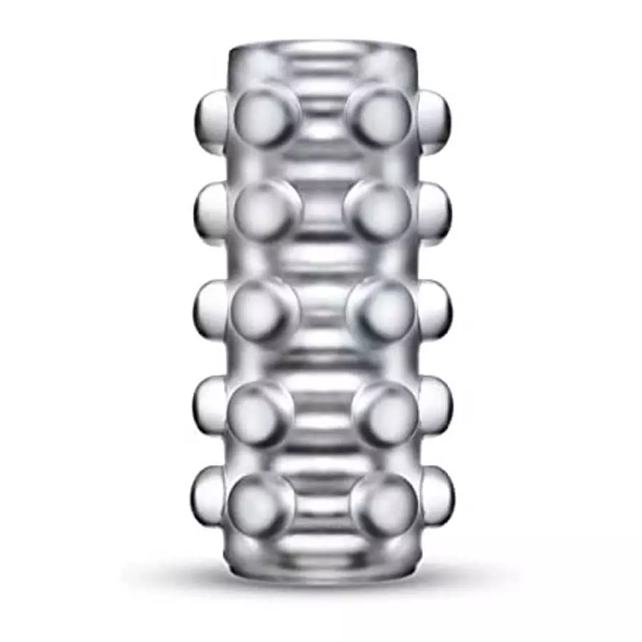 Blush Soft and Wet Reversible Orb Self Lubricating Dual Textured Male Masturbation Sleeve Easy to Clean 2 in 1 Stroker - Frosted