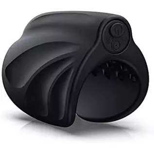 Vibrating Male Masturbator, Handheld Penis Vibrator, Male Vibrator for Penis Training Tool with 10 Vibration Modes,Silicone Adul