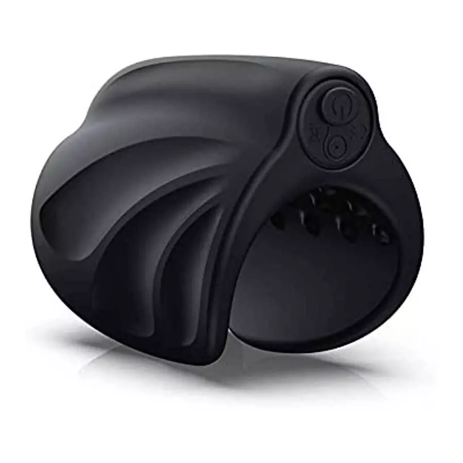 Vibrating Male Masturbator, Handheld Penis Vibrator, Male Vibrator for Penis Training Tool with 10 Vibration Modes,Silicone Adul