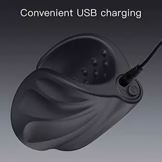 Vibrating Male Masturbator, Handheld Penis Vibrator, Male Vibrator for Penis Training Tool with 10 Vibration Modes,Silicone Adul