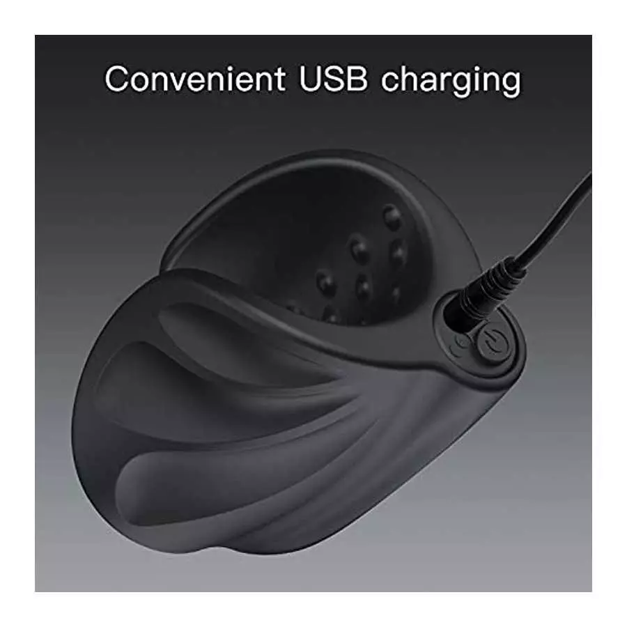 Vibrating Male Masturbator, Handheld Penis Vibrator, Male Vibrator for Penis Training Tool with 10 Vibration Modes,Silicone Adul