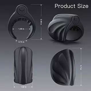 Vibrating Male Masturbator, Handheld Penis Vibrator, Male Vibrator for Penis Training Tool with 10 Vibration Modes,Silicone Adul