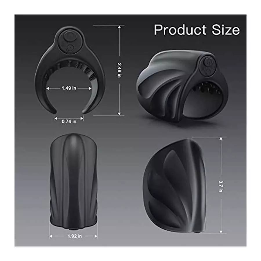 Vibrating Male Masturbator, Handheld Penis Vibrator, Male Vibrator for Penis Training Tool with 10 Vibration Modes,Silicone Adul