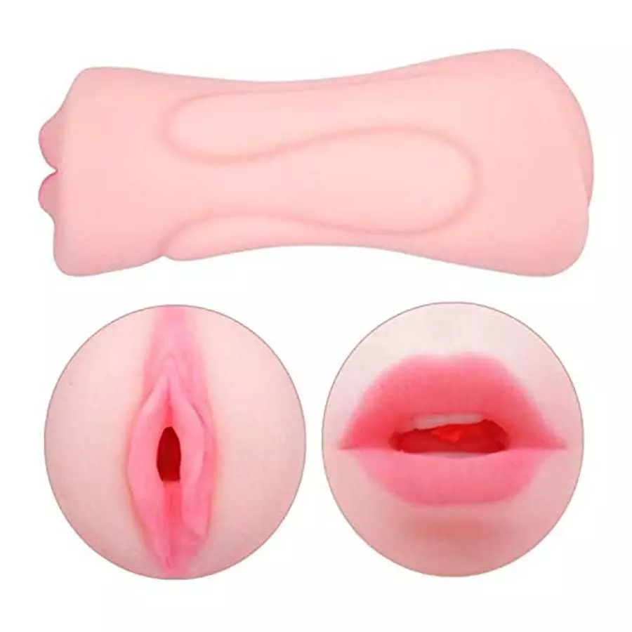 Mouth and Pussy Masturbator - Double Ended Stroker Sleeve for Male Masturbation - Oral Sex Simulator Mouth and Pussy Masturbator - Double Ended Stroker Sleeve for Male Masturbation - Oral Sex Simulator
