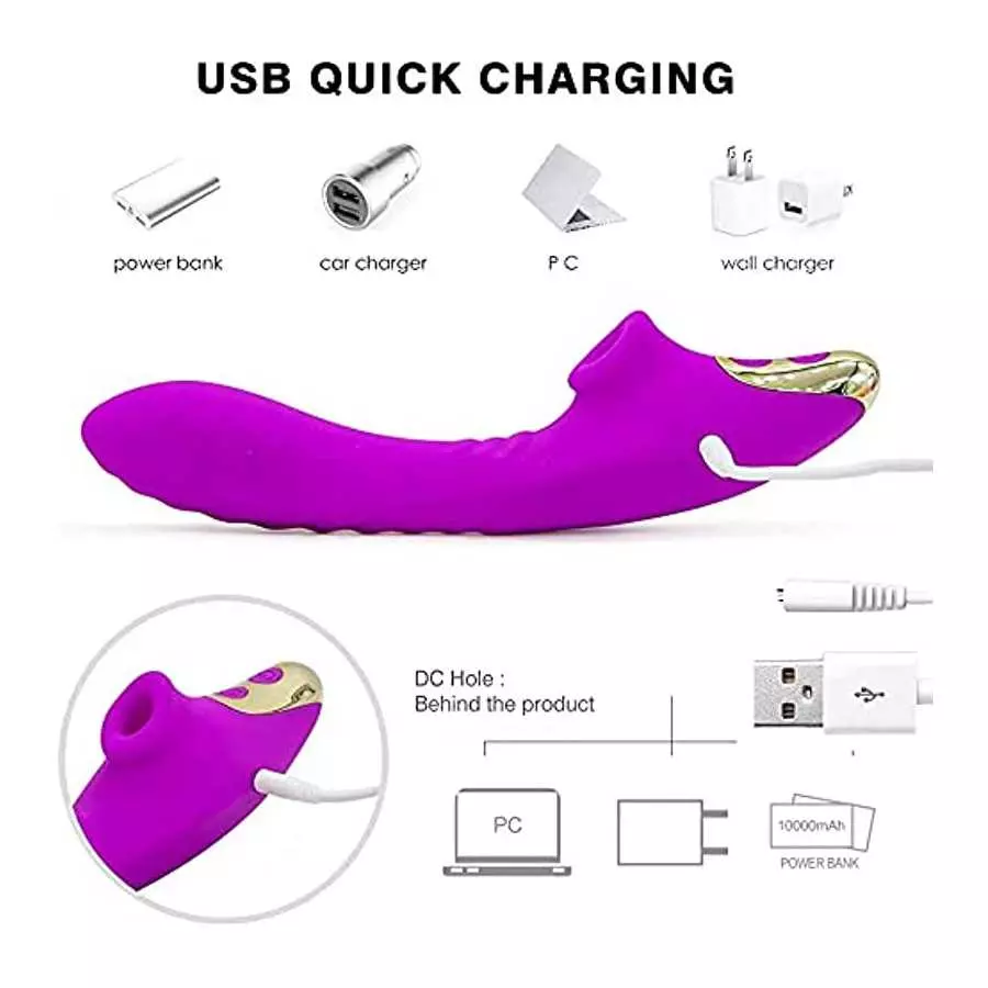 G-spot Vibrator Dildo with 10 Vibration Modes - Vibrating Massager for Clit Vaginal and Anal Stimulation Adult Sex Toy