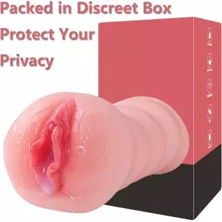 Delightor Lifelike Male Masturbators Realistic Pocket Pussy Sex Doll for Men 3D Textured Vagina Channel Strong Stroker Portable