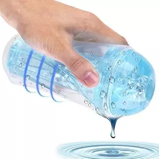 Male Masturbator Cup Masturbation Sleeve Sex Toy,3D Realistic Portable Crystal Vagina Hole Sleeve with Vagina Textured Blowjob P