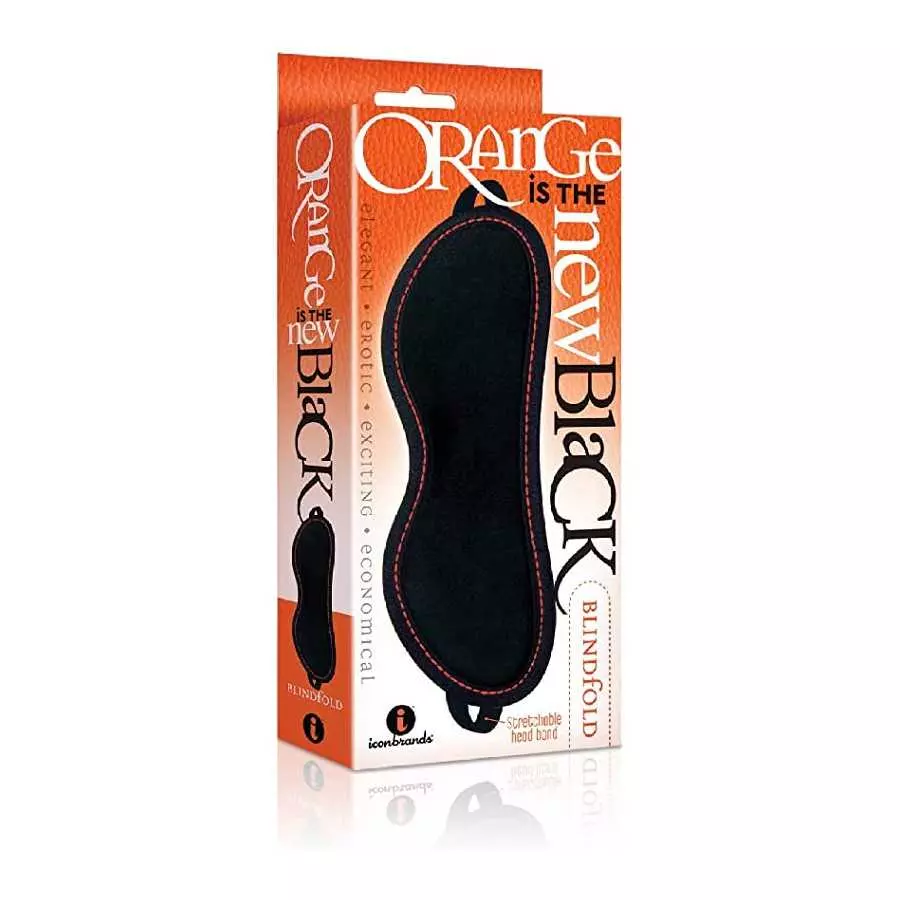 Sexy Gift Set of Massive The Finger Fister Dildo and Icon Brands Orange is The New Black, Blindfold