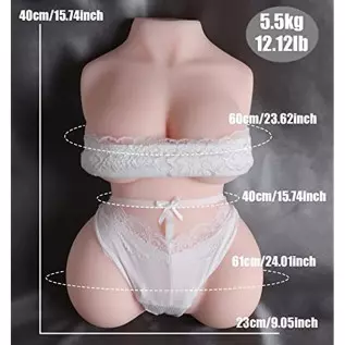 12.2 LB Sex Doll Male Masturbator with Torso, 3 in 1 Realistic Big Boobs Tight Vaginal & Anal for Men Masturbation, 3D Life-Size 12.2 LB Sex Doll Male Masturbator with Torso, 3 in 1 Realistic Big Boobs Tight Vaginal & Anal for Men Masturbation, 3D Life-Size