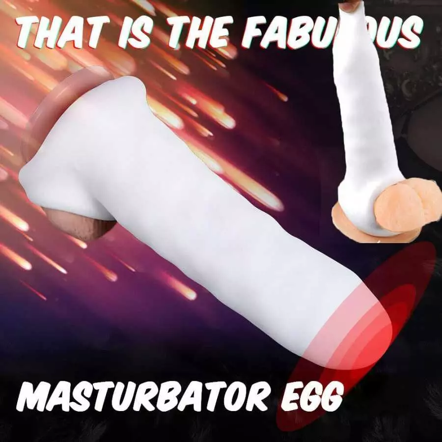 Soft Realistic Penis Sleeve Massager Extender Sheath Pocket Pussy Male Stroker Masturbator Vagina Egg Sex Toys for Male Enhancem