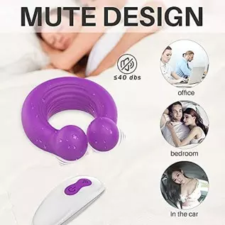 Male Masturbator - Male Sex Toys Vibrating Cock Ring Penis Trainer with 20 Vibration Modes with Dual Motor Penis Trainer Glans E