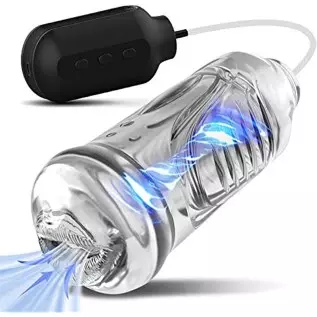 Electric Male Masturbator Cup with Strong Sucking and Vibrating for Penis Stimulation, Pump Blowjob Oral Sex Toys for Men Male,