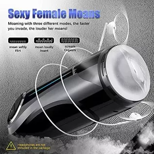 Automatic Male Masturbator Cup,3D Realistic Textured Pocket Pussy Stroker Electric Hands-Free Men Masturbation Cup 5 Thrusting M