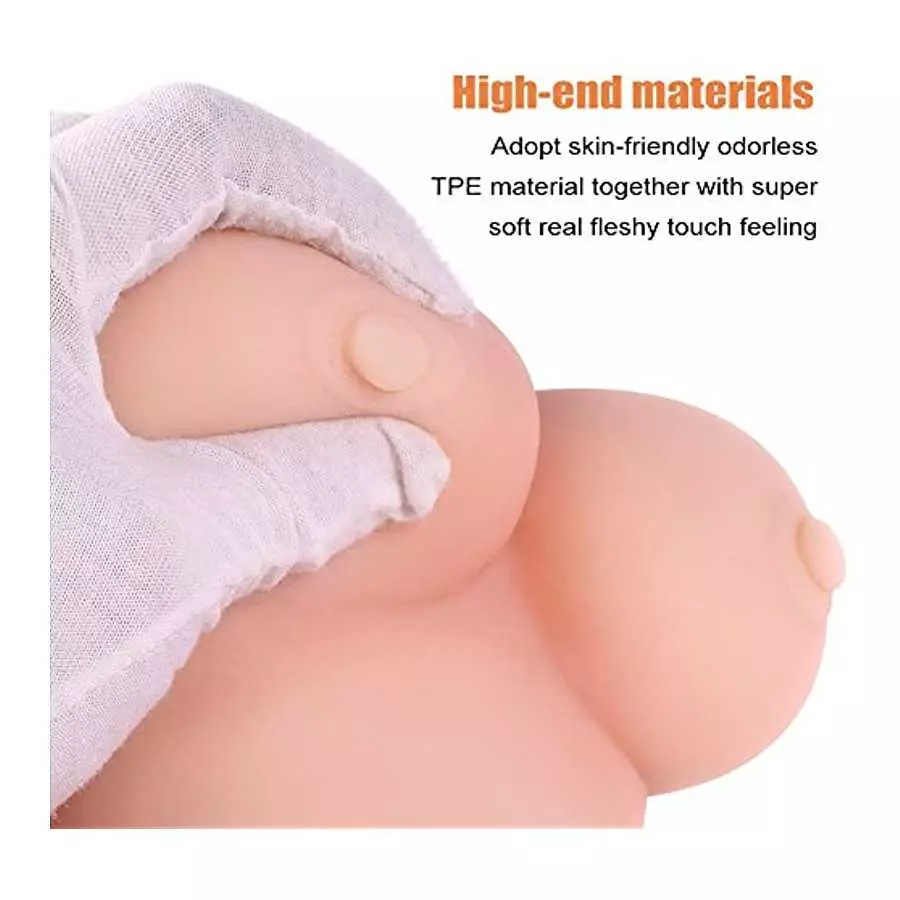 JBDK 4.5LB Lifelike Sex Doll for Men Male Masturbator with Realistic Big Boobs Pocket Pussy Ass Male Sex Toys,for Vagina Anal Br