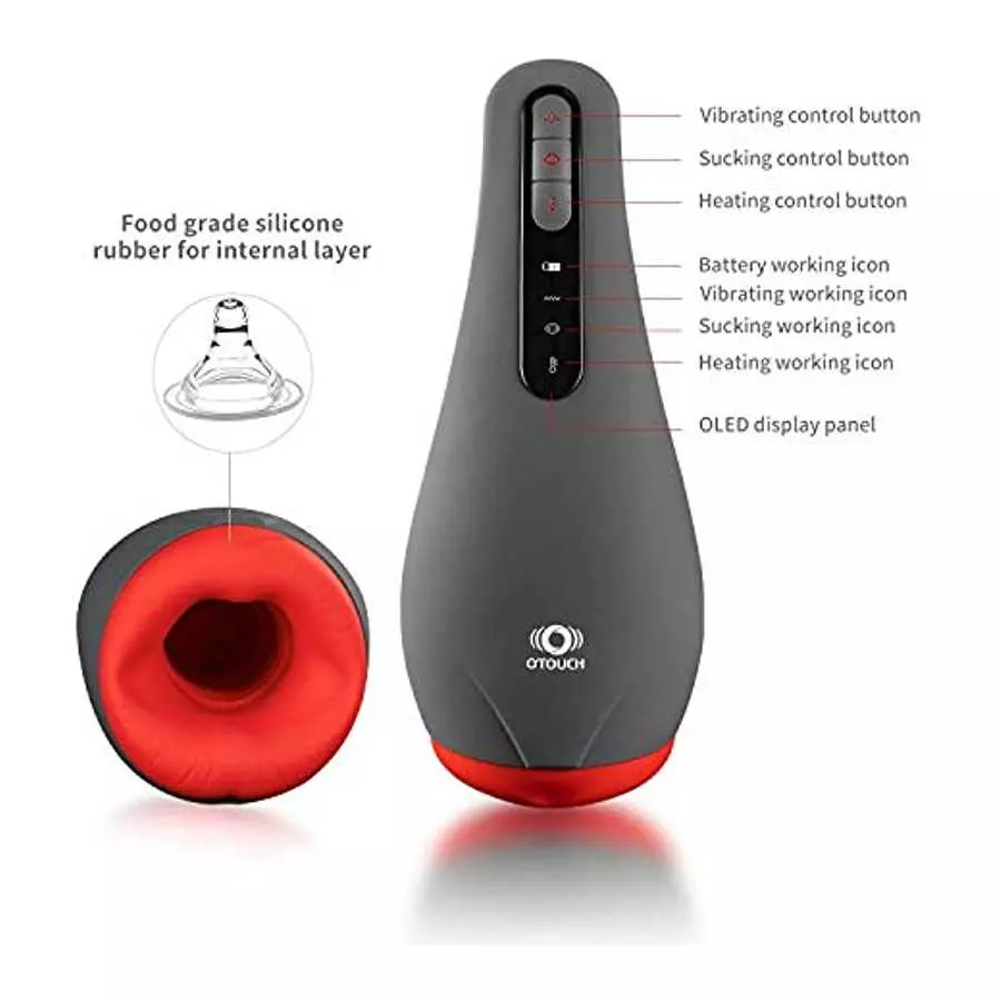 Male Masturbator Cup Men Vibrator Electric Oral Sex Toys Automatic Vibrating Toy Male Masturbation Toys with Strong Sucking and