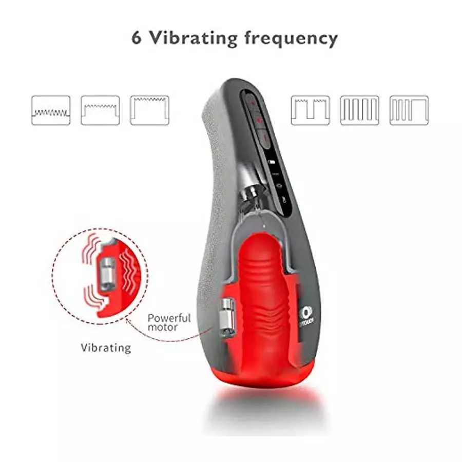 Male Masturbator Cup Men Vibrator Electric Oral Sex Toys Automatic Vibrating Toy Male Masturbation Toys with Strong Sucking and