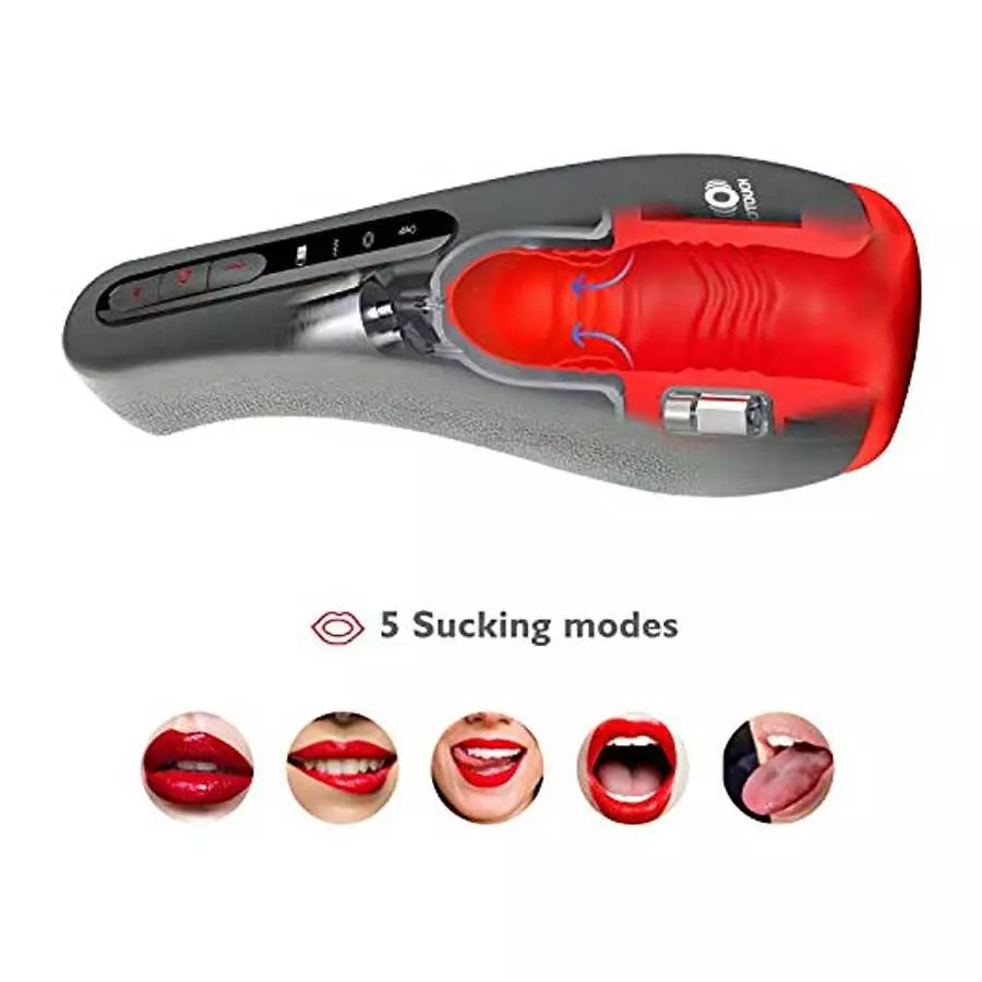 Male Masturbator Cup Men Vibrator Electric Oral Sex Toys Automatic Vibrating Toy Male Masturbation Toys with Strong Sucking and