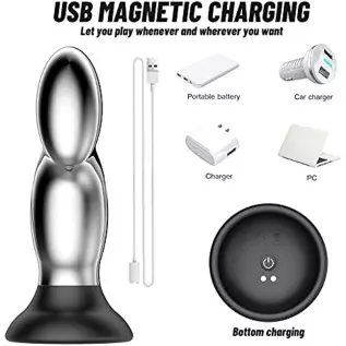 Metal Male Backyard Anal Plug Wireless 10-Frequency Vibration Prostate Massager Adult Sex Toys Male and Female masturbator Sex T Metal Male Backyard Anal Plug Wireless 10-Frequency Vibration Prostate Massager Adult Sex Toys Male and Female masturbator Sex T