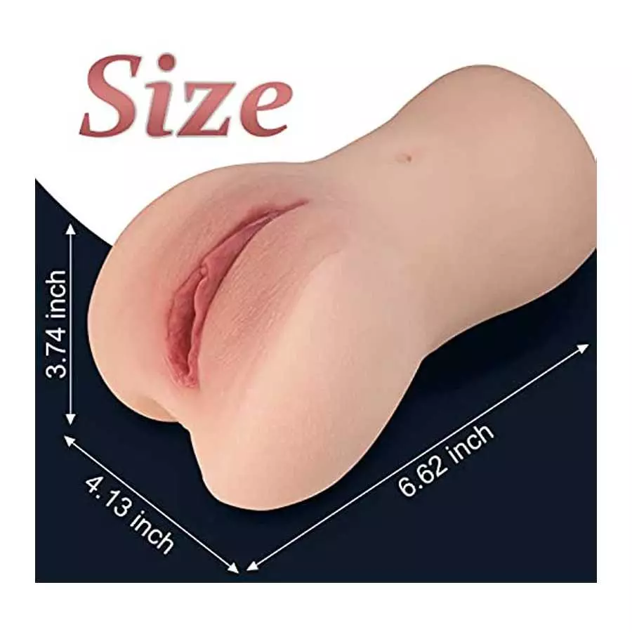 Letitfun 1.76LB Male Masturbator 2 in 1 Sex Toy Realistic Textured Pocket Vagina,Realistic Pocket Pussy Portable Male Masturbato
