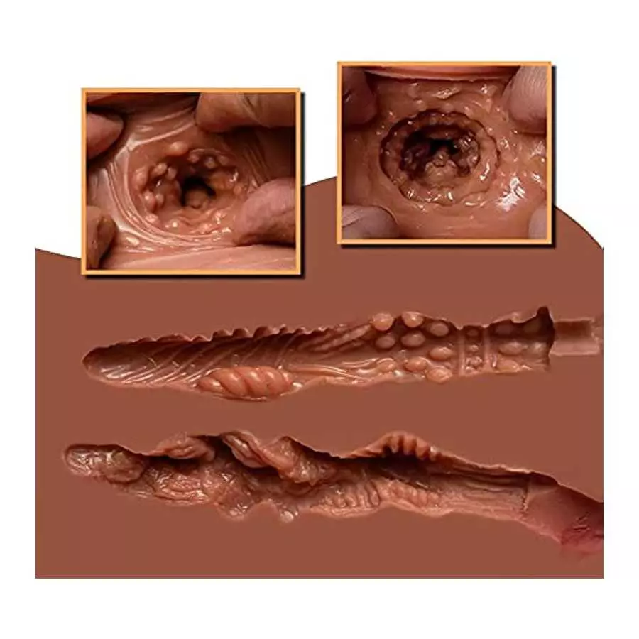 Wheat Skin Male Masturbators Female Torso Sex Doll with Fat Butt Ass and Big Breasts,Sex Love Doll with Pocket Pussy Vaginal Ana