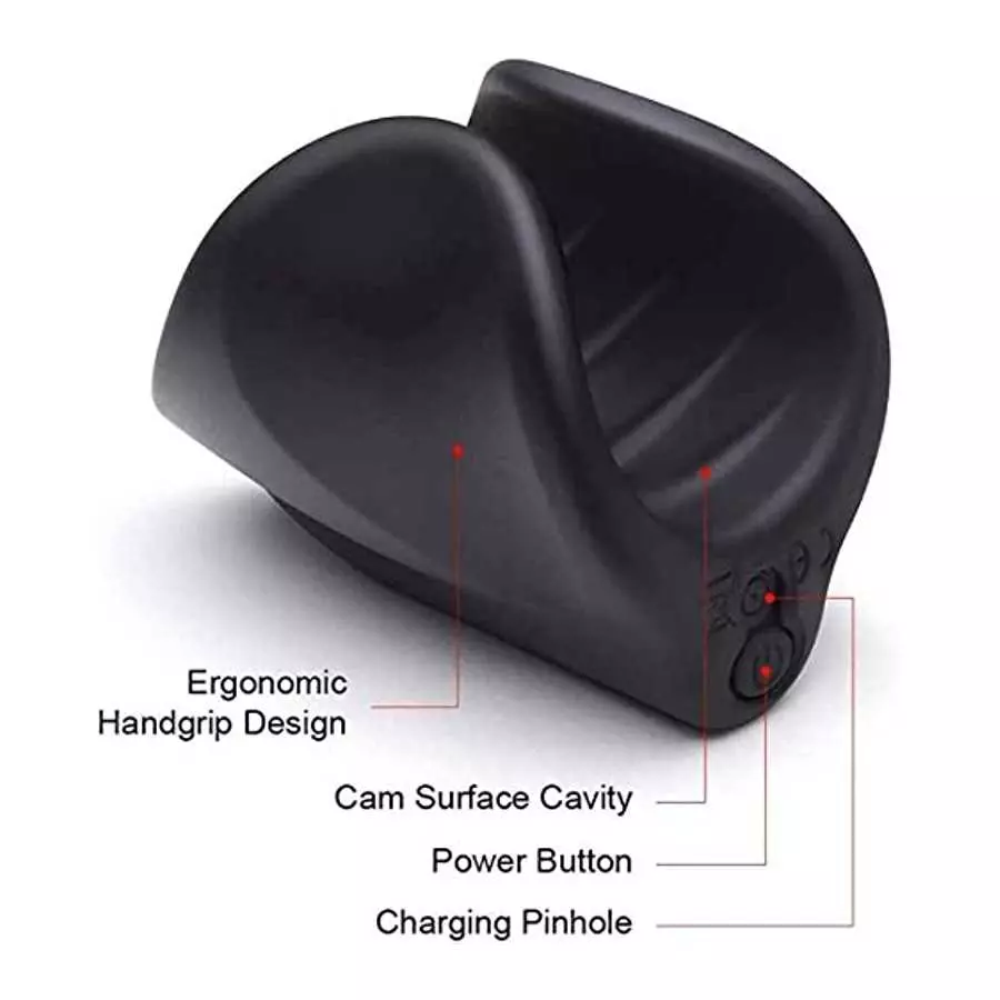 Vibrating Male Masturbator Penis Vibrator, Glans Training Tool Cock Ring Vibrator Glans Stimulator, with 10 Vibration Modes, Sti