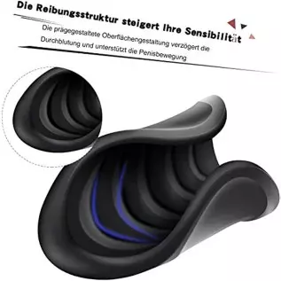 Vibrating Male Masturbator Penis Vibrator, Glans Training Tool Cock Ring Vibrator Glans Stimulator, with 10 Vibration Modes, Sti