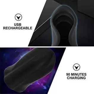 Vibrating Male Masturbator Penis Vibrator, Glans Training Tool Cock Ring Vibrator Glans Stimulator, with 10 Vibration Modes, Sti
