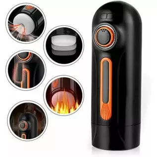 Pearlsvibe Automatic Male Masturbator, Adult Male Sex Toys with 10-Pattern Vibrating & 4-Speed Suction for Penis Stimulation, Sm