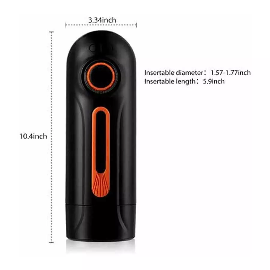 Pearlsvibe Automatic Male Masturbator, Adult Male Sex Toys with 10-Pattern Vibrating & 4-Speed Suction for Penis Stimulation, Sm