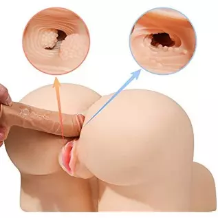JBDK Life-Size Lifelike Busty Ass, Adult Male Masturbator Sex Toys, Sex and Anal Sex with Ribbed Vaginal and Anal Canal Two Chan JBDK Life-Size Lifelike Busty Ass, Adult Male Masturbator Sex Toys, Sex and Anal Sex with Ribbed Vaginal and Anal Canal Two Chan