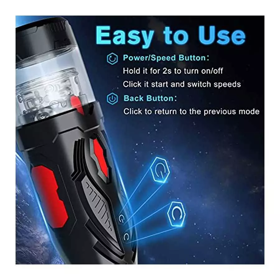 Automatic Male Masturbators Cup with 7 Thrusting & Rotating Modes, Ultra Quiet Hands Free Electric Pocket Pussy 3D Realistic Tex