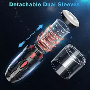 Automatic Male Masturbators Cup with 7 Thrusting & Rotating Modes, Ultra Quiet Hands Free Electric Pocket Pussy 3D Realistic Tex