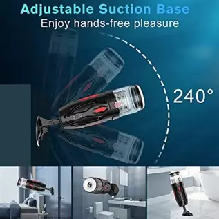 Automatic Male Masturbators Cup with 7 Thrusting & Rotating Modes, Ultra Quiet Hands Free Electric Pocket Pussy 3D Realistic Tex